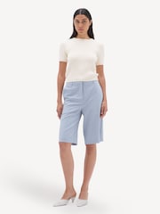 Remain Blue Suiting Bermuda Shorts - Image 3 of 6