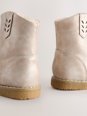 Silver Ankle Western Boots - Image 3 of 7