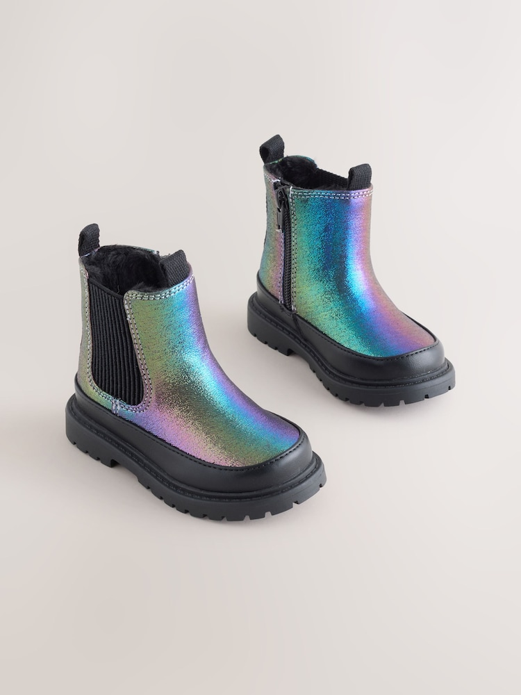 Multi Rainbow Chunky Chelsea Ankle Boots - Image 1 of 5