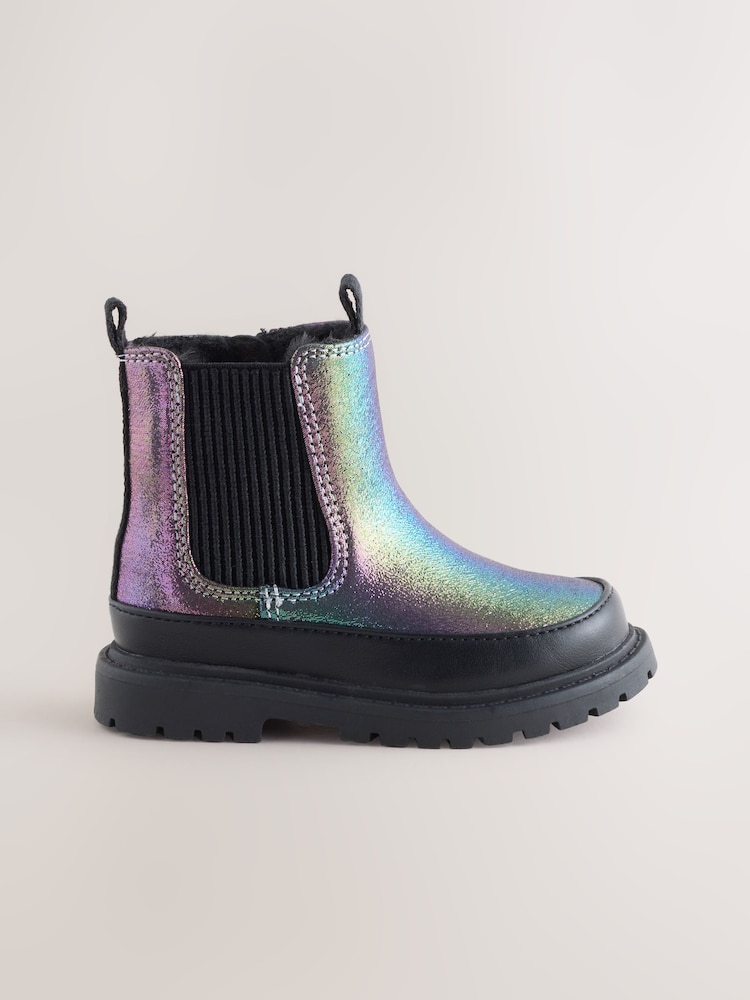 Multi Rainbow Chunky Chelsea Ankle Boots - Image 2 of 5