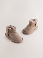 Mink Brown Standard Fit (F) Suede Pull On Boots - Image 1 of 5