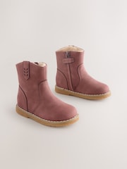 Berry Pink Ankle Western Boots - Image 1 of 5