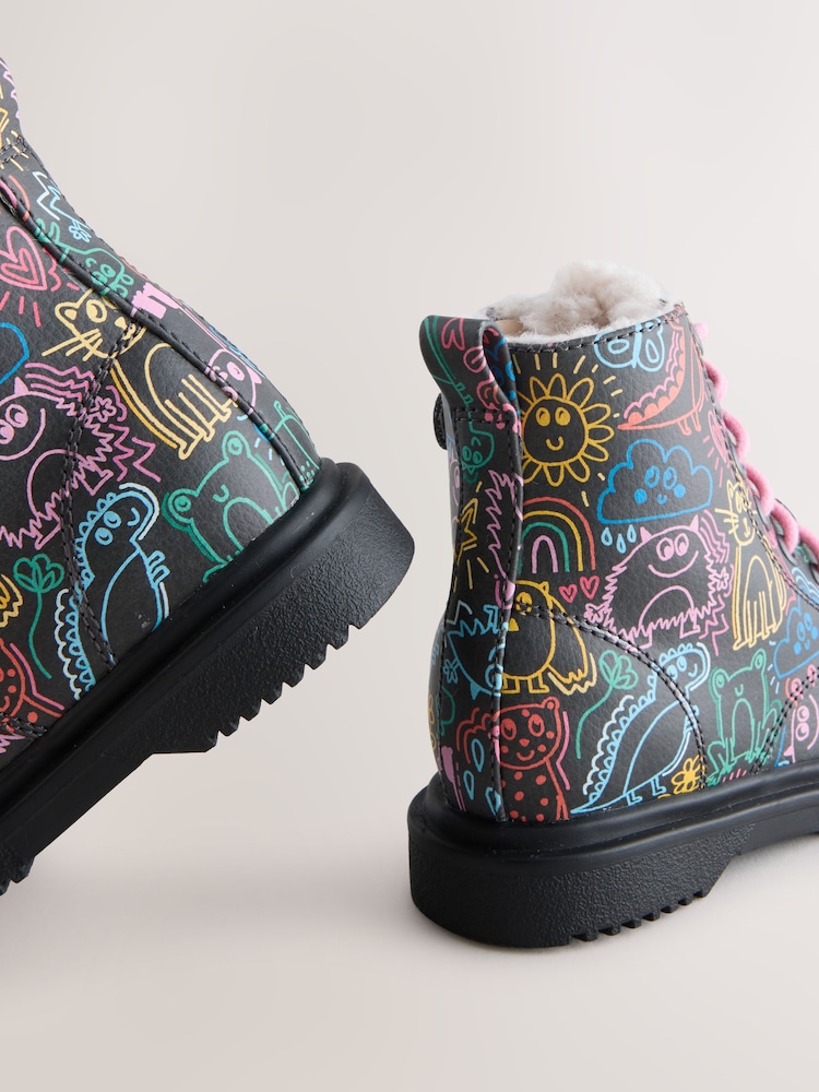 Multi Standard Fit (F) Lace-Up Ankle Boots - Image 5 of 5 Multi Standard Fit (F) Lace-Up Ankle Boots - Image 5 of 5