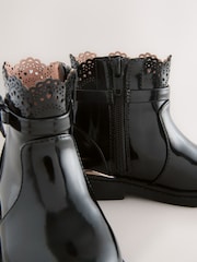 Black Chelsea Bow Ankle Boots - Image 5 of 5