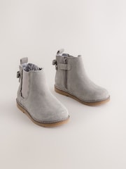 Grey Standard Fit (F) Chelsea Ankle Boots - Image 1 of 5