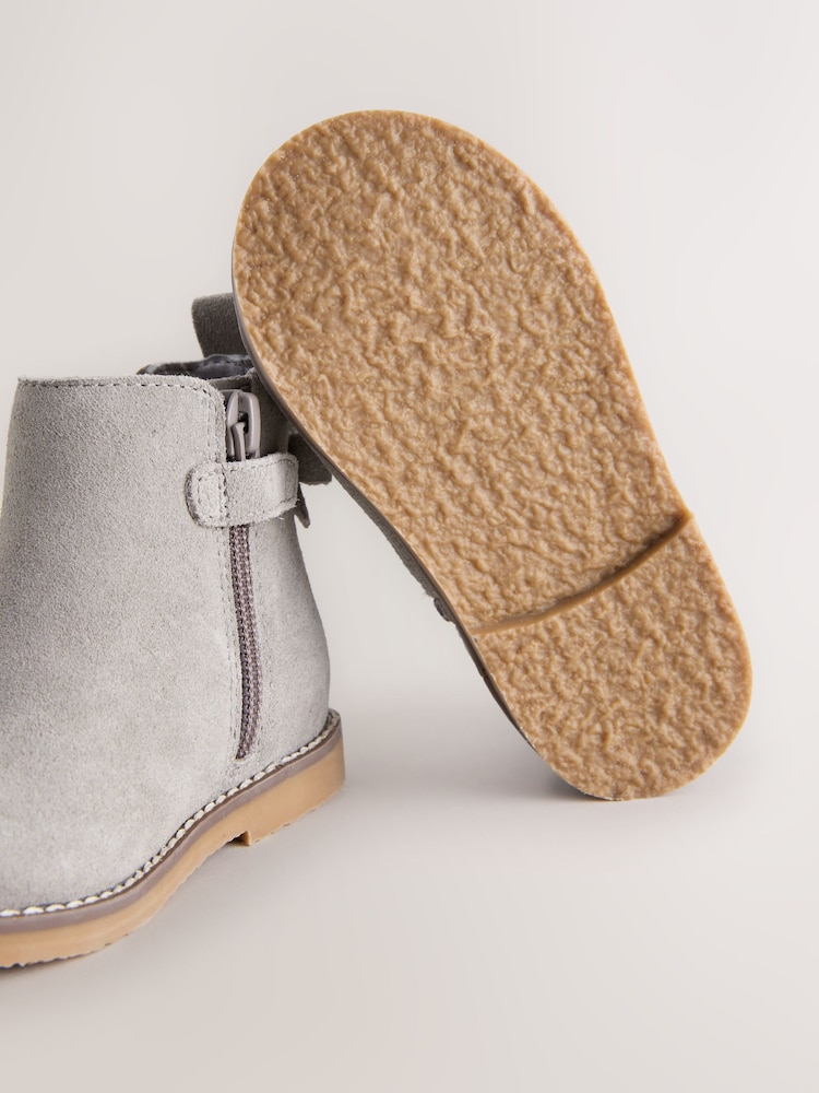 Grey Standard Fit (F) Chelsea Ankle Boots - Image 5 of 5