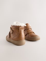 Tan Brown Waterproof Touch Fastening Boots - Image 4 of 6