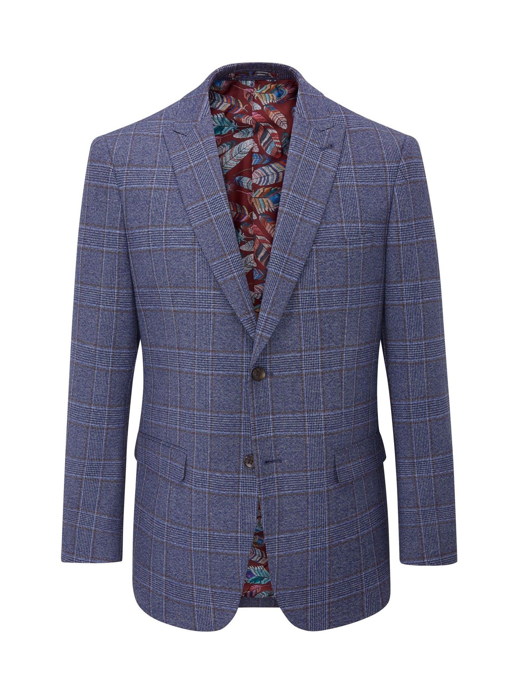 VERRI Check Windowpane Wool Tex Coat　. Mens Black Windowpane Check Wool Overcoat – Double-Breasted Winter