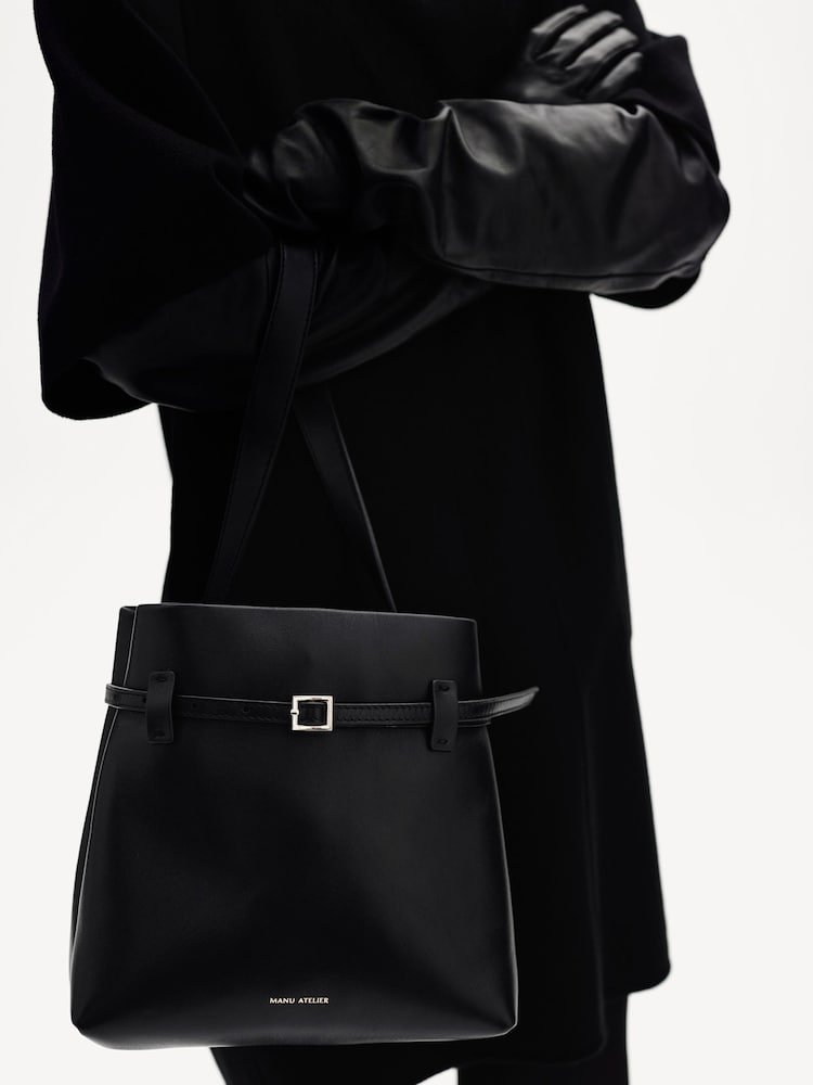Manu Atelier Black Mini Du Jour Tote - Image 2 of 4