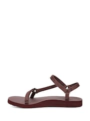 Teva Womens Burgundy Red Original Universal Slim Sandals - Image 2 of 6