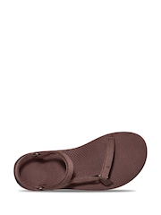 Teva Womens Burgundy Red Original Universal Slim Sandals - Image 5 of 6