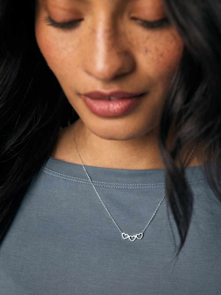 Echt zilver - Triple Heart Necklace - Image 1 of 4
