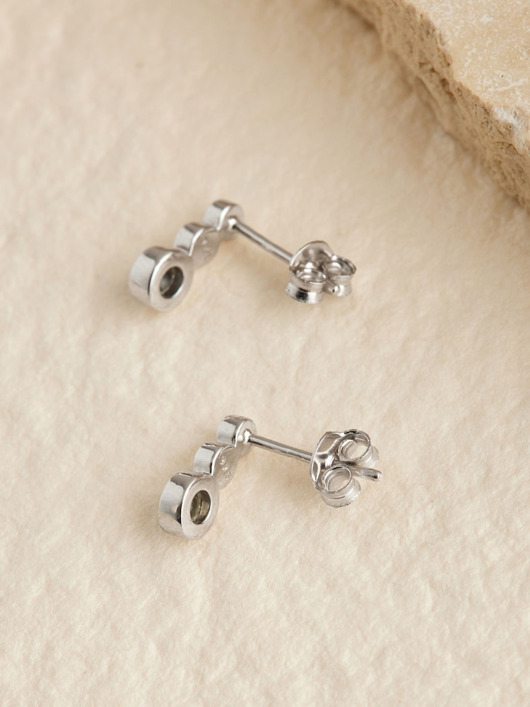 Sterling Silver Abalone Stud Earrings - Image 3 of 3