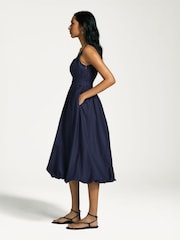 Sea New York Blue Emmet Poplin Bubble Tank Dress - Image 3 of 7