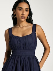 Sea New York Blue Emmet Poplin Bubble Tank Dress - Image 5 of 7