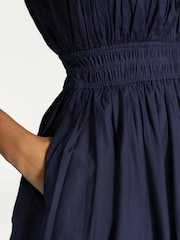 Sea New York Blue Emmet Poplin Bubble Tank Dress - Image 6 of 7