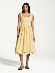 Sea New York Yellow Emmet Poplin Bubble Tank Dress - Image 1 of 6