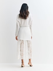 Sea New York White Marja Embroidery Mesh Combo Skirt - Image 5 of 6
