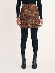 Nobodys Child Animal Stockholm Mini Skirt in Leopard - Image 1 of 4