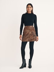 Nobodys Child Animal Stockholm Mini Skirt in Leopard - Image 3 of 4