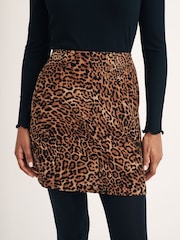 Nobodys Child Animal Stockholm Mini Skirt in Leopard - Image 4 of 4