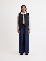 Nobodys Child Black Quilted Puffer Gilet - Image 3 of 5