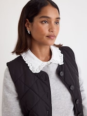 Nobodys Child Black Quilted Puffer Gilet - Image 5 of 5