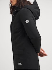 Snowdonia Black Padded Longline Parka - Image 3 of 4