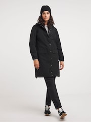 Snowdonia Black Padded Longline Parka - Image 4 of 4