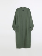 River Island Green Ribbed Longline Cardigan - Image 5 of 6
