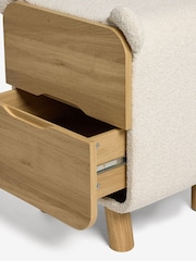 Casual Boucle Oyster Bear Bedside Table - Image 3 of 4