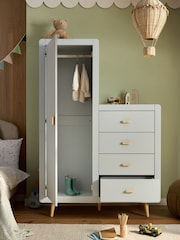 Grey Kids Alix 4 Drawer Tall Chest Of Drawers - Image 2 of 10