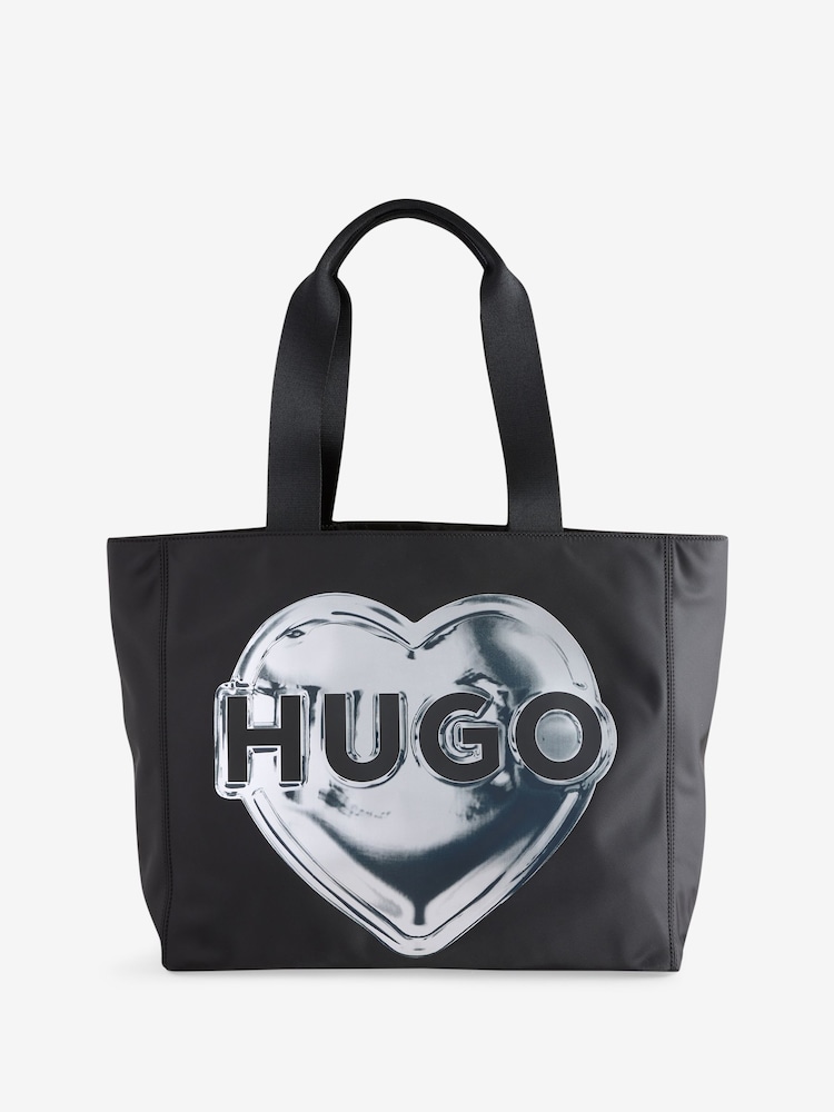 HUGO Black Valentine Tote Bag - Image 1 of 4