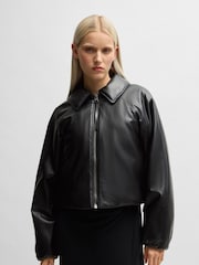 HUGO Black Regular Fit Padded Jacket - Image 1 of 5