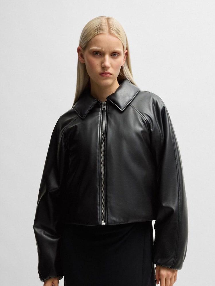 HUGO Black Regular Fit Padded Jacket - Image 1 of 5