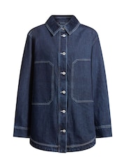 HUGO Oversized Denim Co-ord Jacket - Imagen 7 de 7