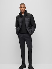 BOSS Black Logo Cotton Blend Jumper - Image 3 of 9