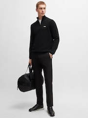 BOSS Black Logo Cotton Blend Jumper - Image 6 of 9
