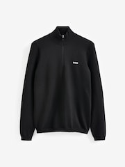 BOSS Black Logo Cotton Blend Jumper - Image 9 of 9