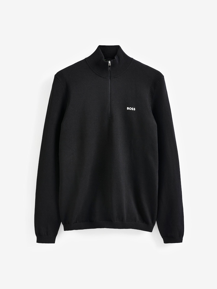BOSS Black Logo Cotton Blend Jumper - Image 9 of 9