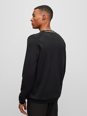 BOSS Black Dark Logo Cotton Blend Jumper - Image 3 of 5
