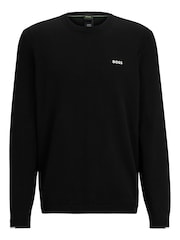 BOSS Black Dark Logo Cotton Blend Jumper - Image 5 of 5