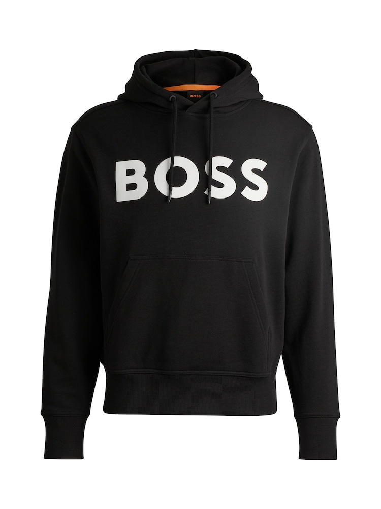 BOSS Black Large Webasic Contrast Logo Terry 100% Cotton Hoodie - Image 5 of 5