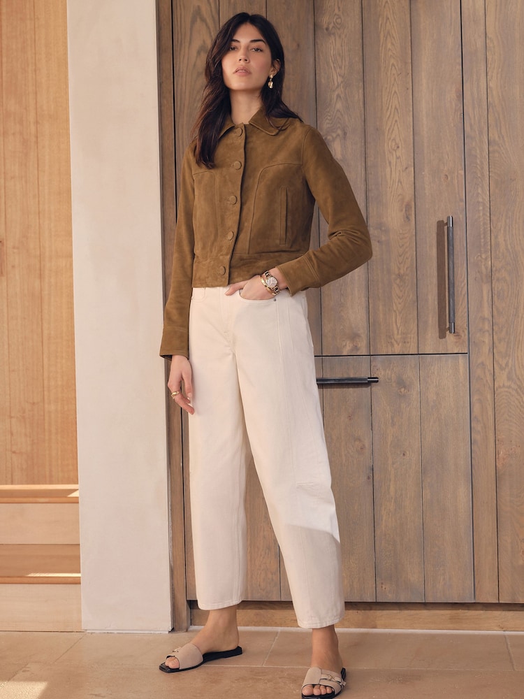 Marron fauve - N. Premium Real Suede Jacket - Image 2 of 9