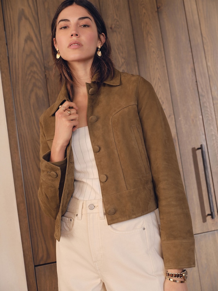 Marron fauve - N. Premium Real Suede Jacket - Image 3 of 9