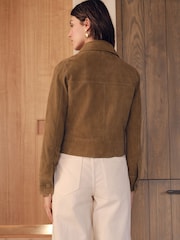 Marron fauve - N. Premium Real Suede Jacket - Image 4 de 9
