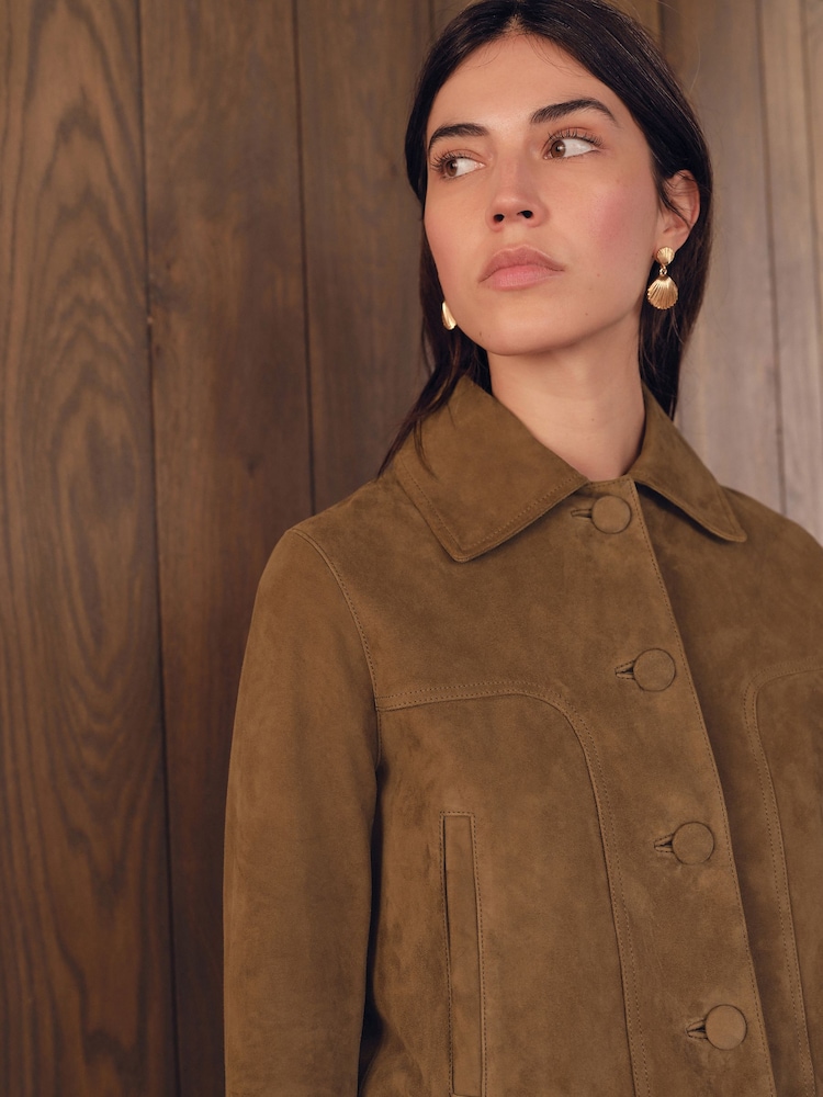 Marron fauve - N. Premium Real Suede Jacket - Image 5 of 9
