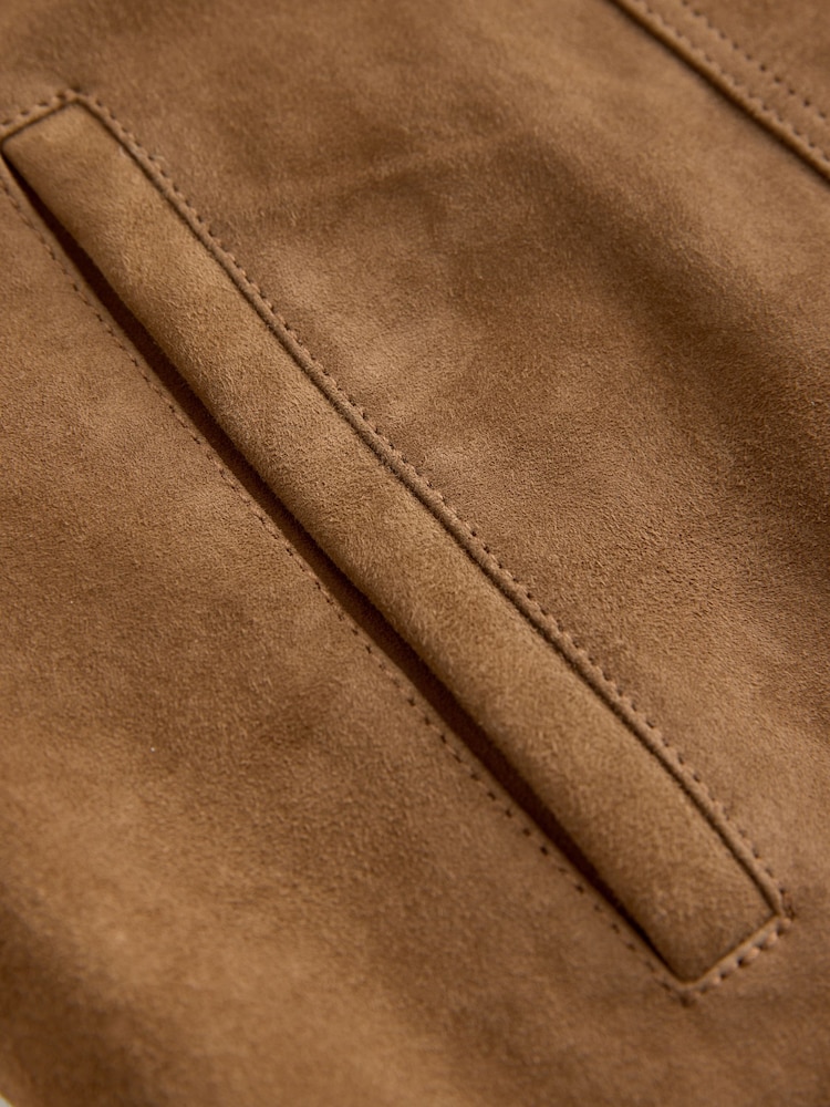 Marron fauve - N. Premium Real Suede Jacket - Image 7 of 9