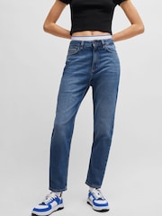 HUGO Blue Mom Fit Denim Jeans - Image 1 of 6