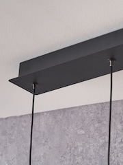 Pacific Lifestyle Gold Metal 5 Drop LED Pendant Ceiling Light - Image 4 of 6